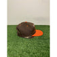 Vintage Cleveland Browns hat cap snap back orange brown East port split bar mens