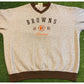 Vintage Cleveland Browns sweatshirt mens XL gray brown crew neck lee sport RK