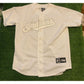 Vintage Cleveland Indians jersey mens large white chrome script Majestic 90s