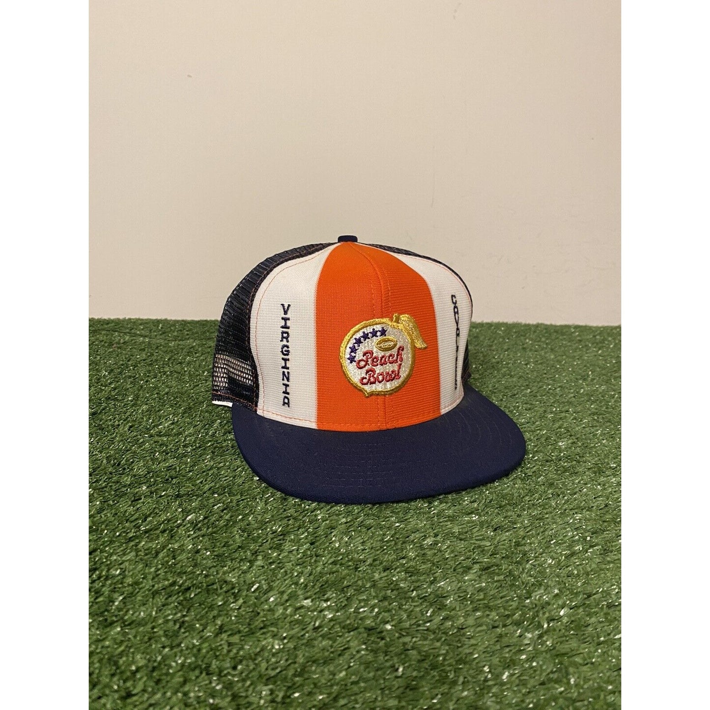 Vintage AJD Lucky Stripes Virginia Cavaliers Football Peach Bowl snapback hat