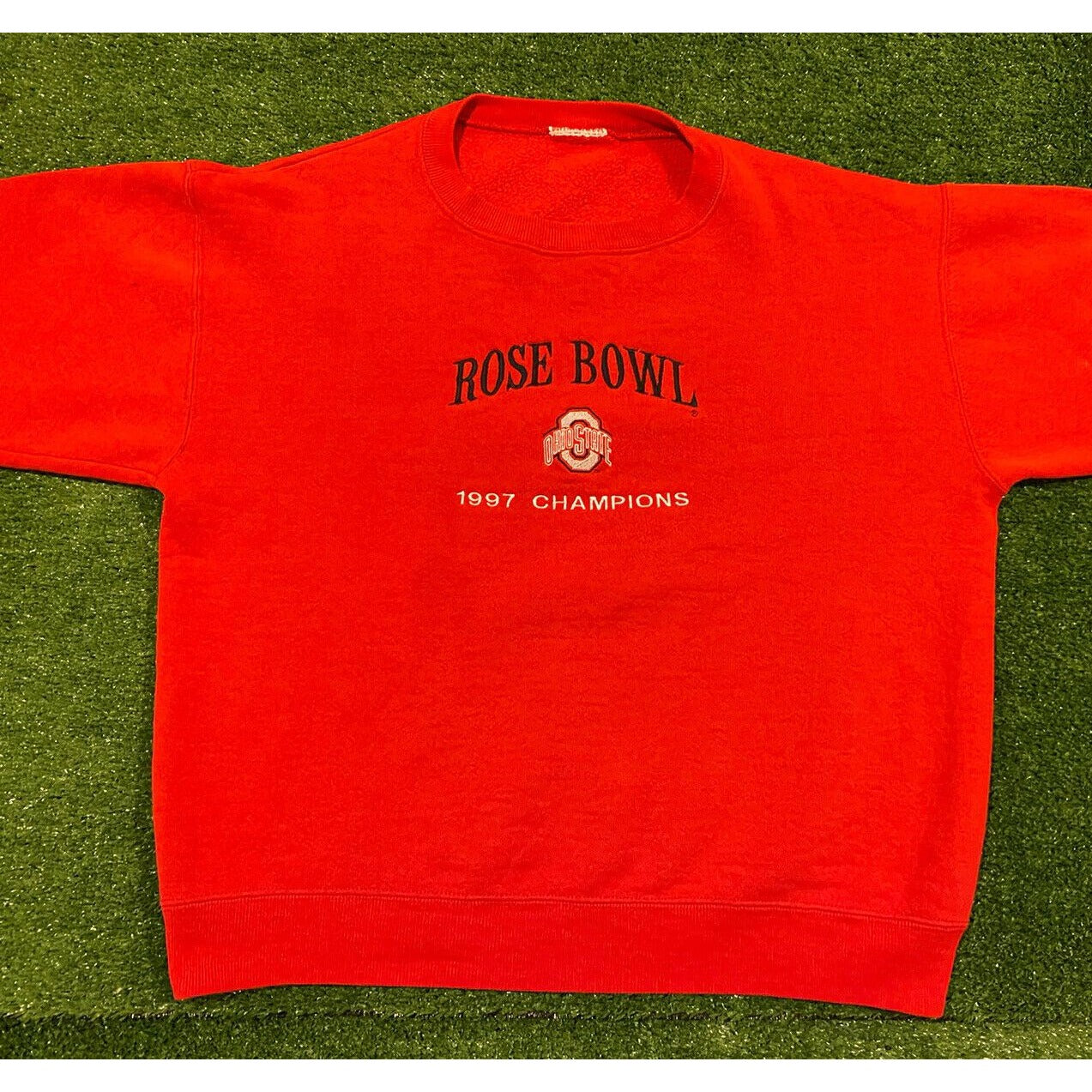 Vintage Ohio State Buckeyes sweatshirt extra large red football Rose Bowl adult