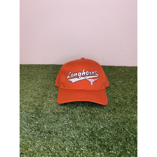 Vintage Texas UT Longorns script tailsweep snapback hat NWT burnt orange