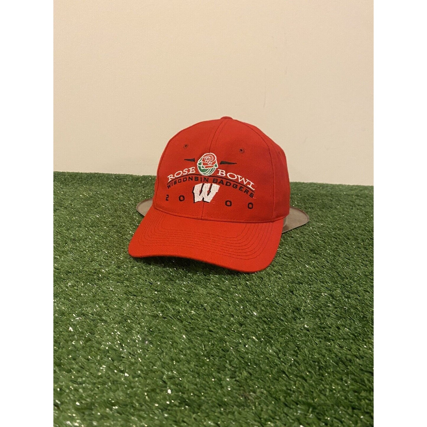 Vintage Headmaster Wisconsin Badgers Football 2000 Rose Bowl snabpack hat Wool