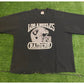Vintage Jerzees Los Angeles Raiders spell out helmet cut off crewneck small