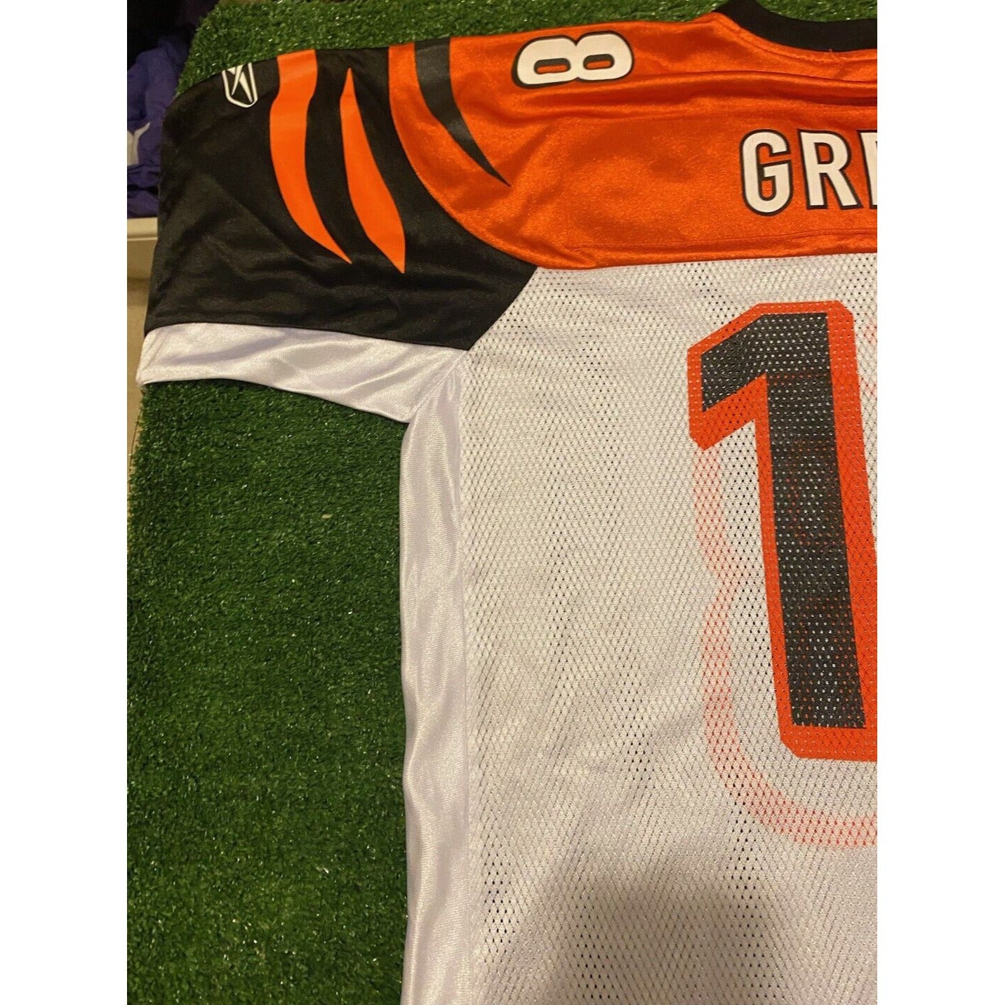 Retro Reebok NFL Equipment Cincinnati Bengals AJ Green #18 away jersey XL