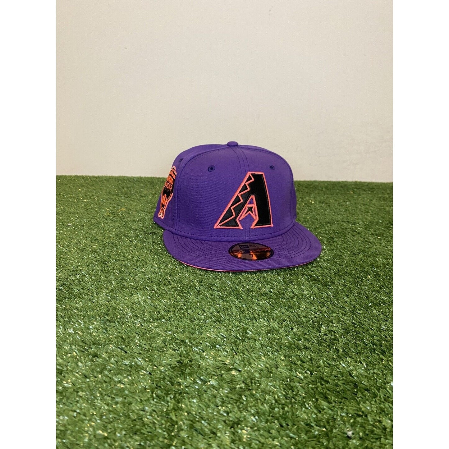 New Era 59Fifty Arizona Diamondbacks Purple/Pink Glow 98 patch fitted hat 7 1/8