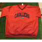 Retro Throwback NBA Team Cleveland Cavaliers arch spell out pullover jacket XL