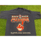 Vintage Pro Player Cleveland Indians Back to Back Division Champs t-shirt medium