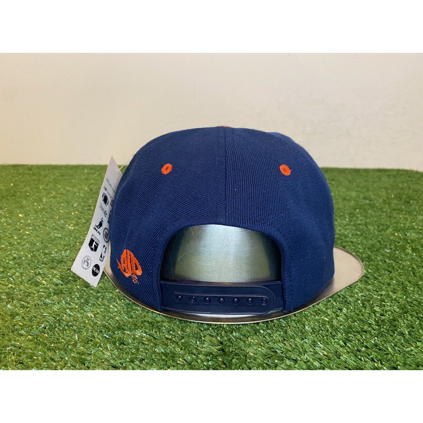 Vintage Auburn Tigers hat cap snap back new 90s AJD blue orange adult football