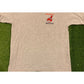 Vintage Cleveland Indians V-neck embroidered t-shirt size large Chief Wahoo
