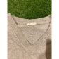 Vintage Cleveland Indians V-neck embroidered t-shirt size large Chief Wahoo