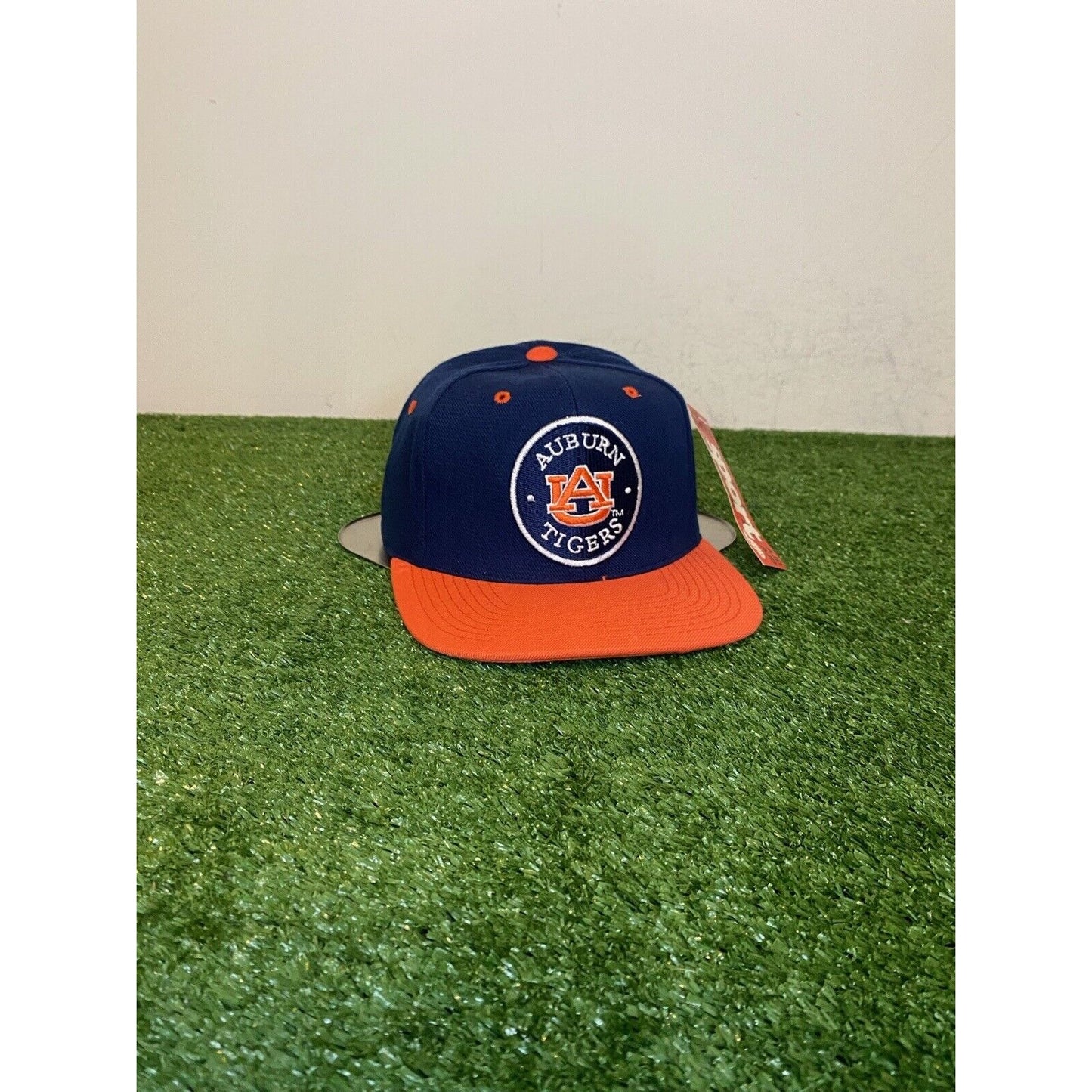 Vintage Auburn Tigers hat cap snap back new 90s AJD blue orange adult football