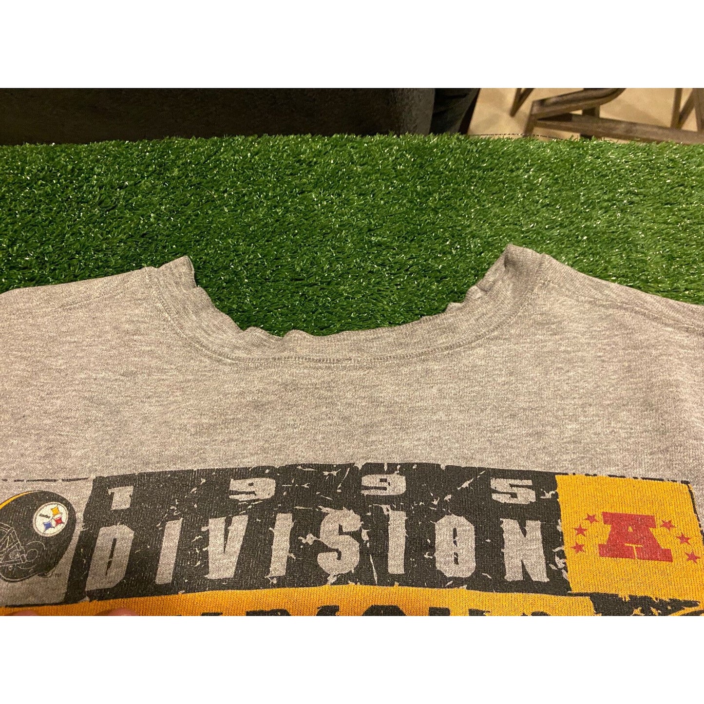 Vintage Starter Pittsburgh Steelers  95 Central Division Champs crewneck XL gray