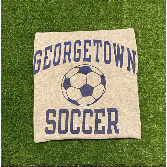 Vintage Georgetown Hoyas tshirt medium Champion gray 90s soccer mens adult