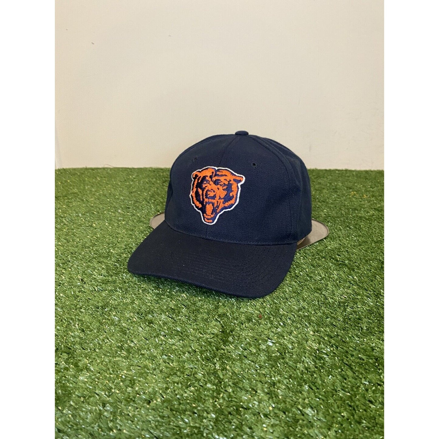 Vintage Sports Specialties Chicago Bears logo fitted hat blue NFL 7 1/8