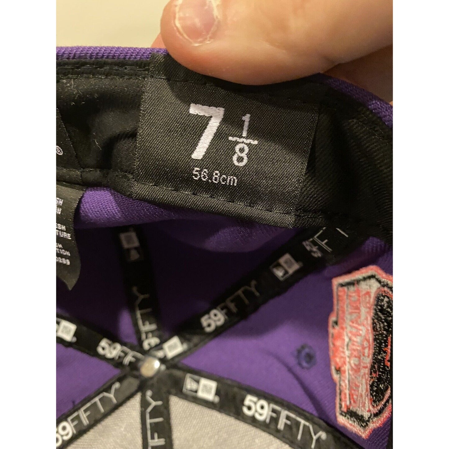 New Era 59Fifty Arizona Diamondbacks Purple/Pink Glow 98 patch fitted hat 7 1/8