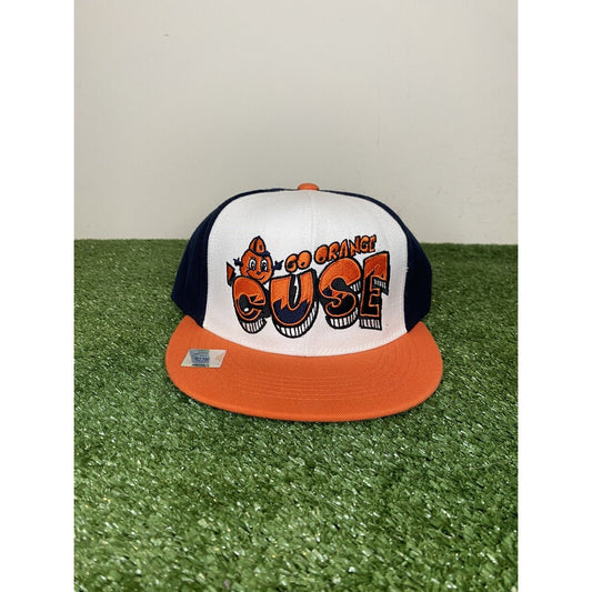 Vintage YTK Retro Top Of the world Syracuse Orange graffiti snapback hat NWT