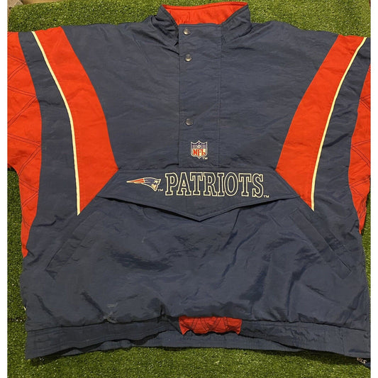 Vintage New England Patriots jacket extra large starter puffer coat 90s mens