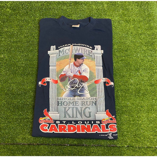 Vintage MLBA Mark Mcgwire '98 Single Season Home Run King T-shirt large