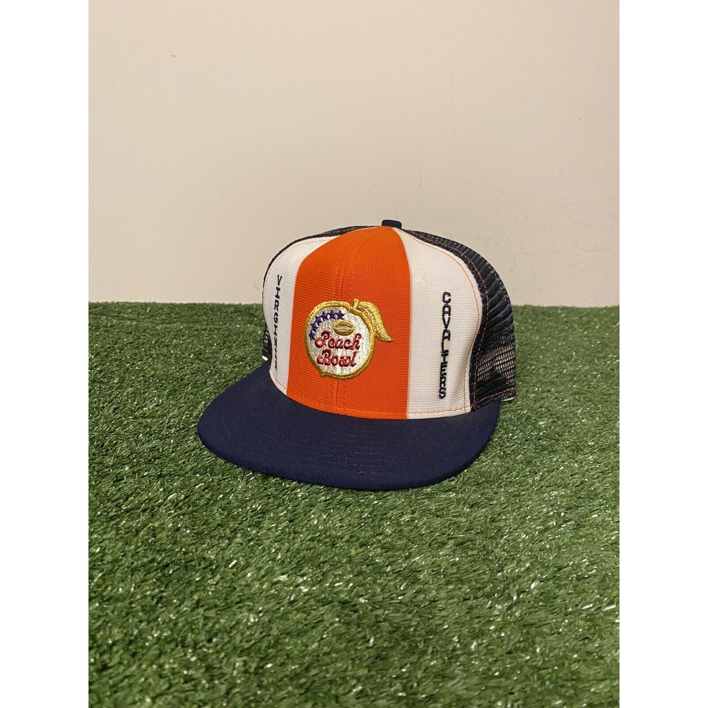 Vintage AJD Lucky Stripes Virginia Cavaliers Football Peach Bowl snapback hat