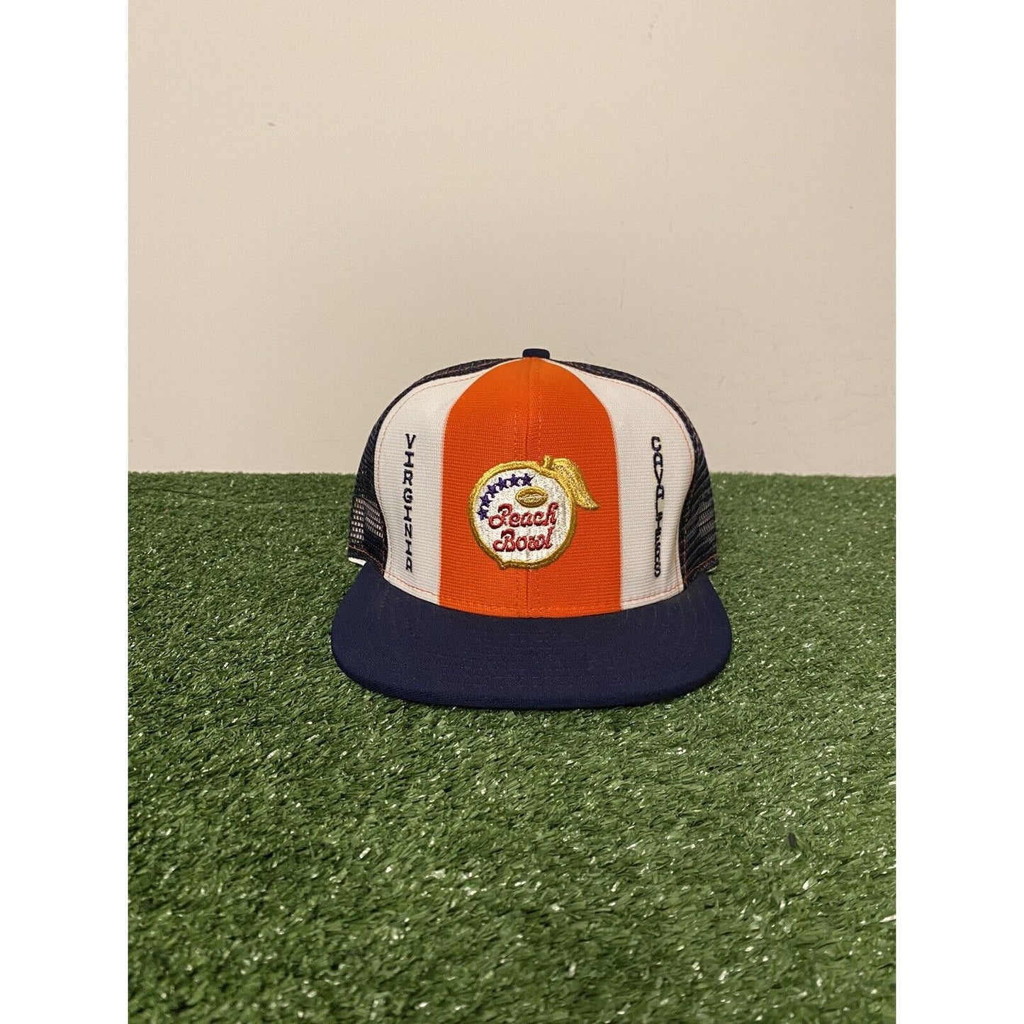 Vintage AJD Lucky Stripes Virginia Cavaliers Football Peach Bowl snapback hat