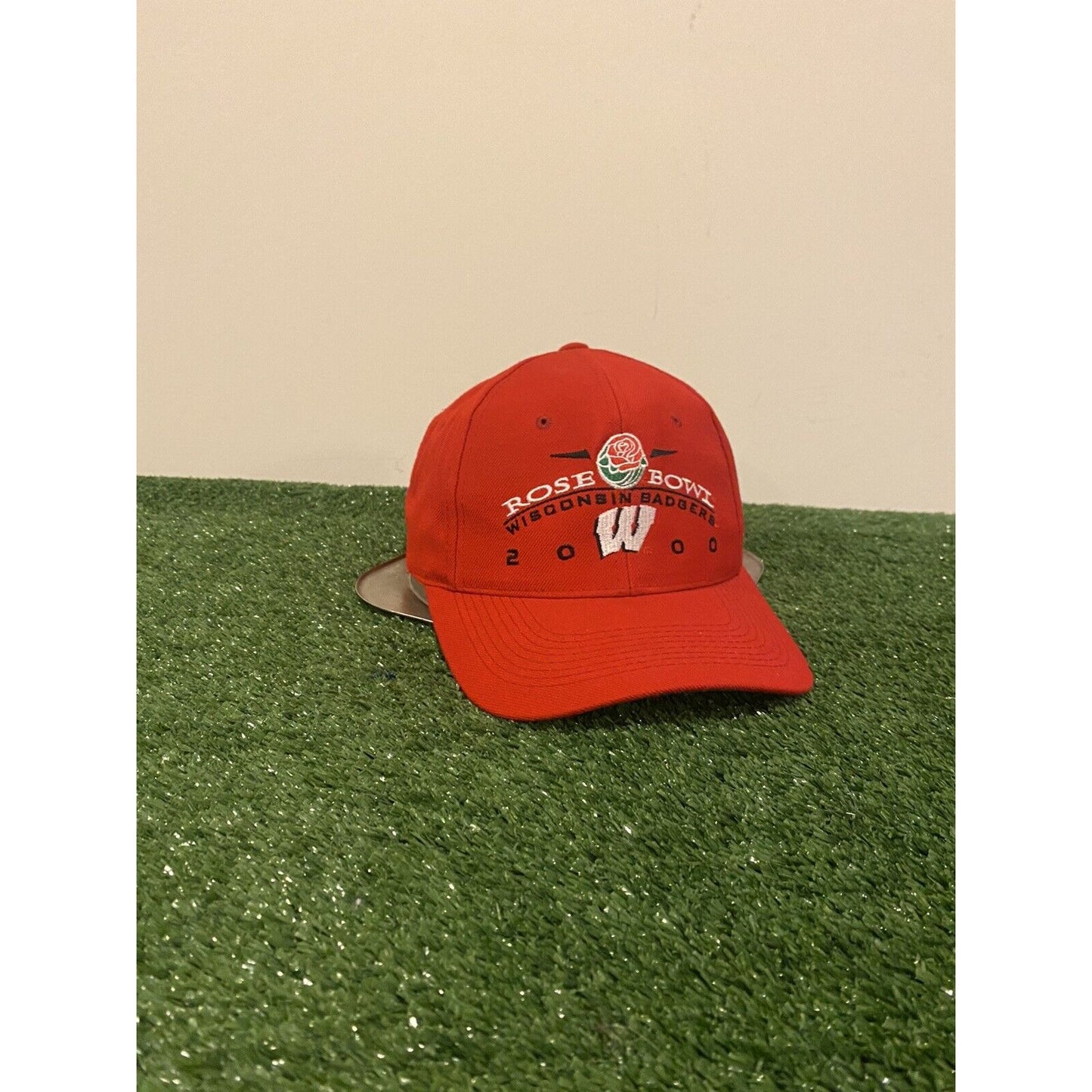 Vintage Headmaster Wisconsin Badgers Football 2000 Rose Bowl snabpack hat Wool