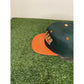 Vintage Miami Hurricanes hat cap snap back tailsweep green orange script mens