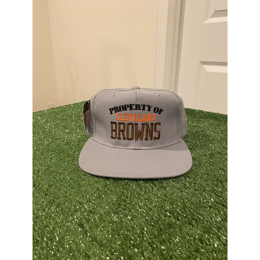 Vintage Cleveland Browns hat cap snap back new gray New Era adult 90s mens