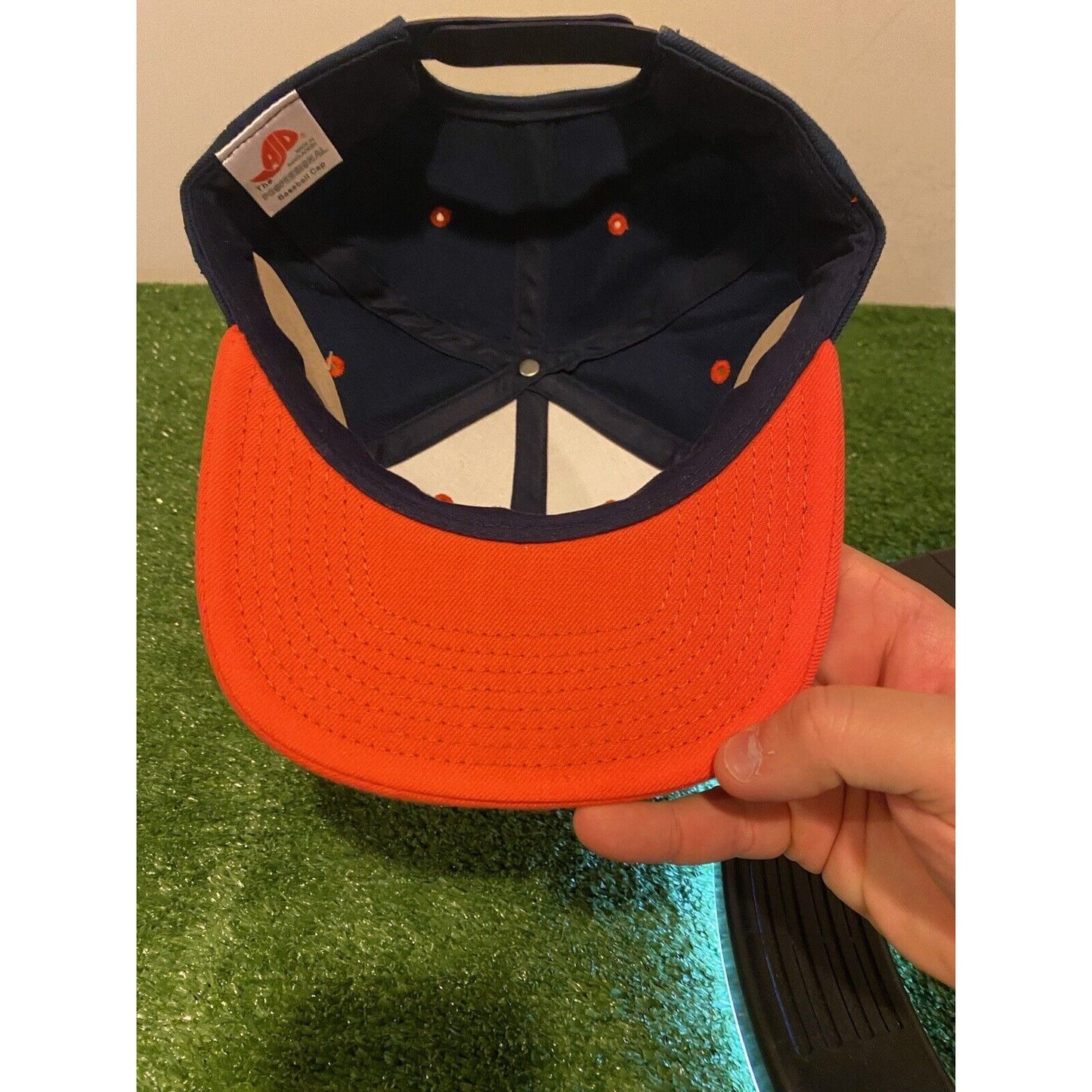 Vintage Auburn Tigers hat cap snap back new 90s AJD blue orange adult football