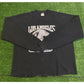 Vintage Jerzees Los Angeles Raiders spell out helmet cut off crewneck small