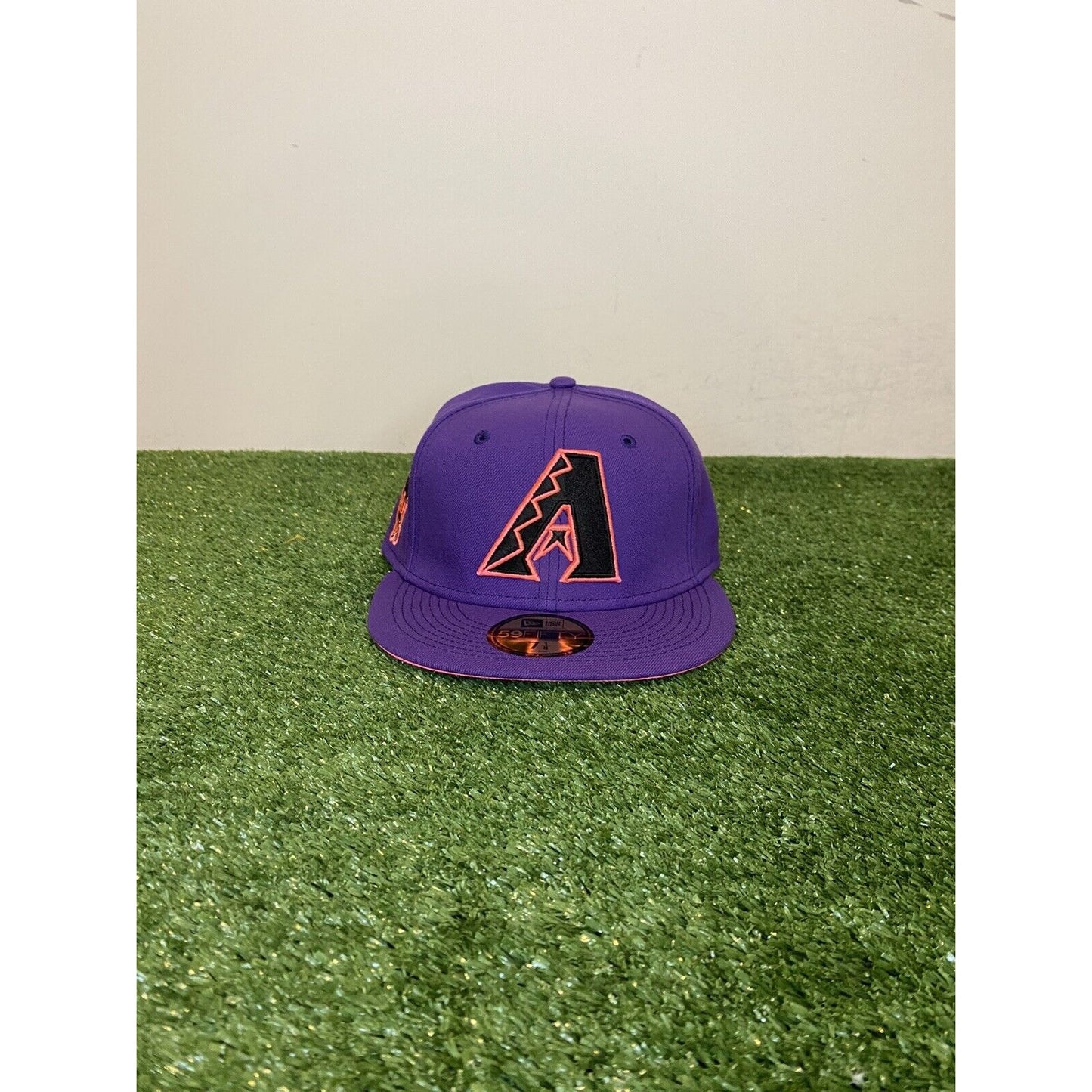 New Era 59Fifty Arizona Diamondbacks Purple/Pink Glow 98 patch fitted hat 7 1/8